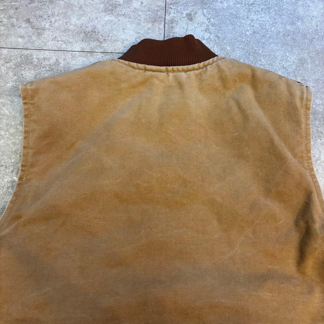 【レア】Carhartt ダックベスト　アメリカ製　ロゴ　希少　アウター