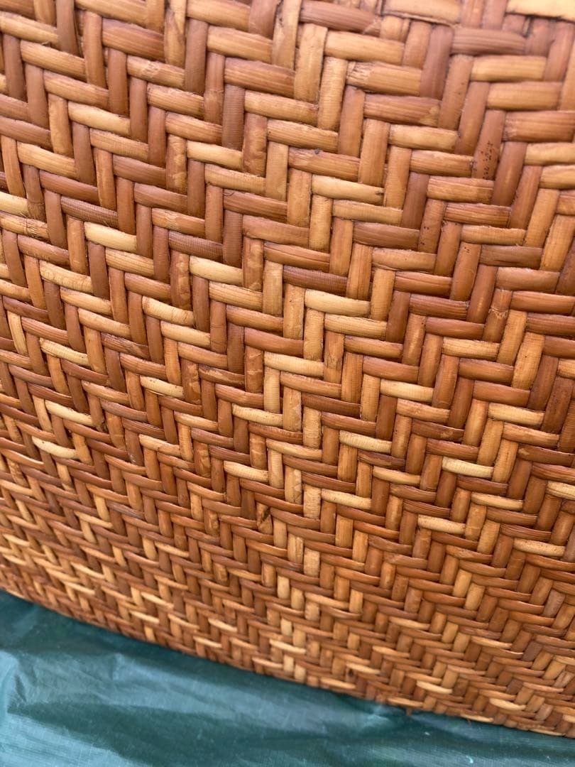 希少✨アジアンファニチャーの天然ラタンチェア　オットマン別売り