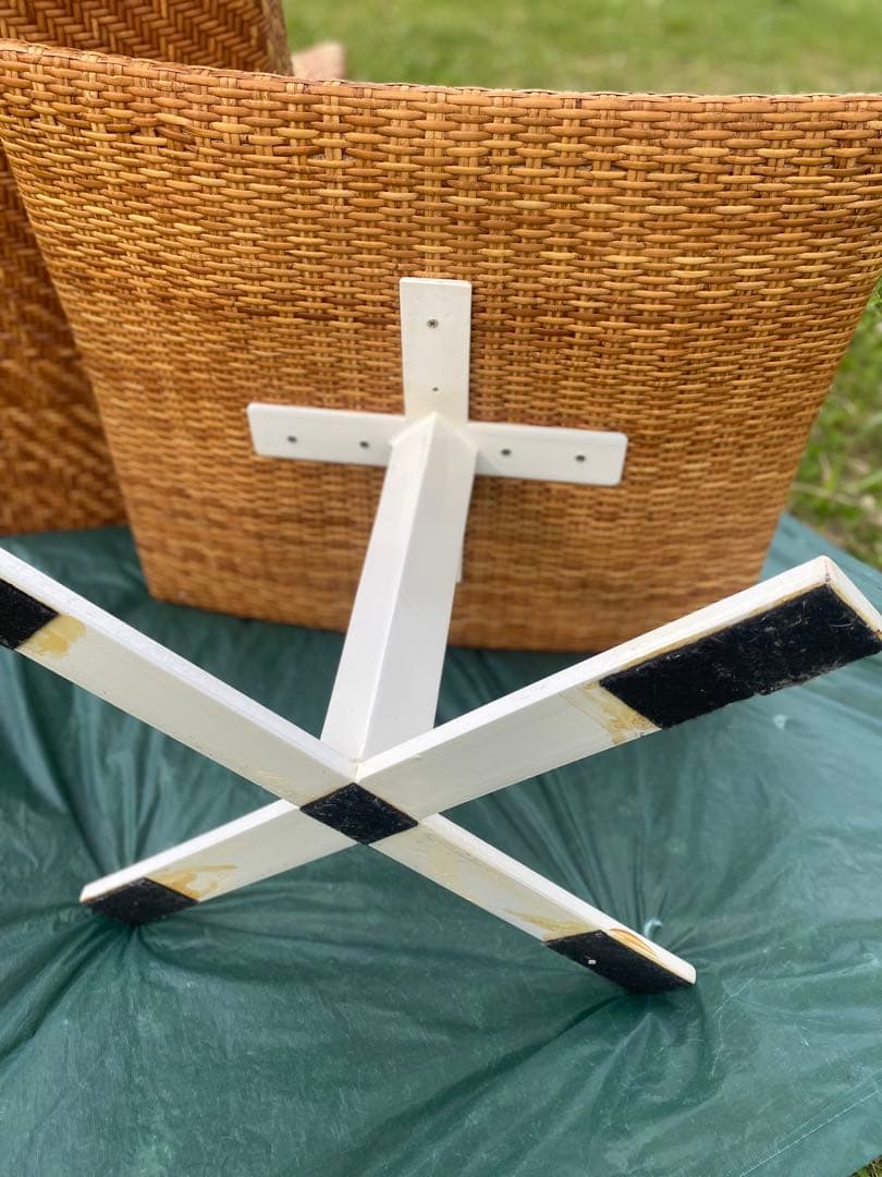 希少✨アジアンファニチャーの天然ラタンチェア　オットマン別売り