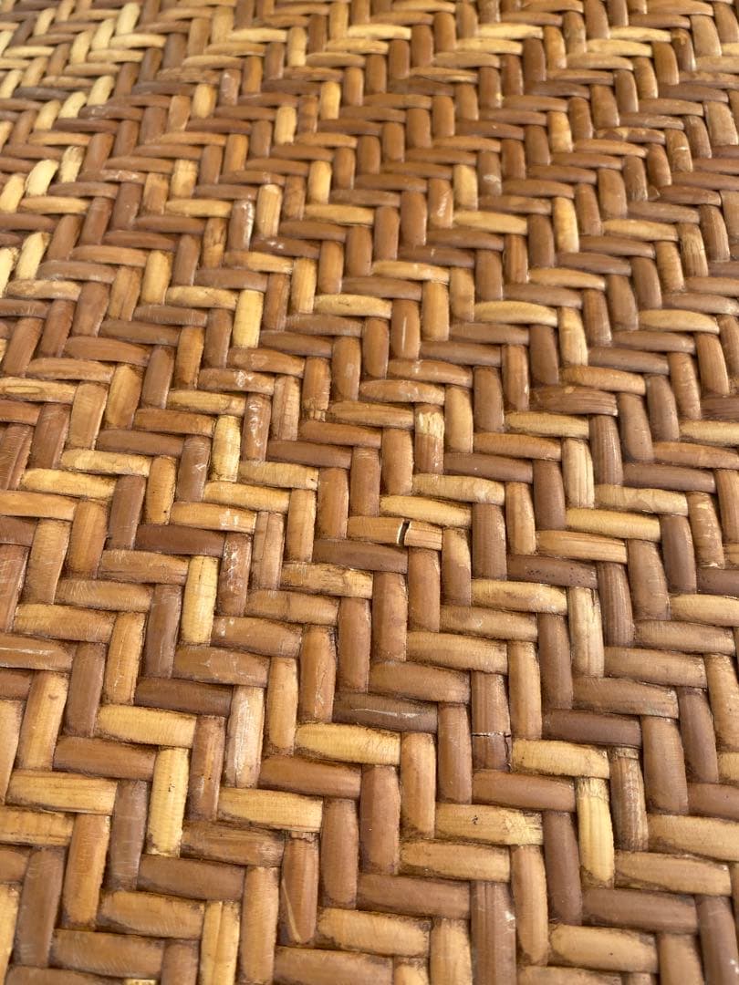 希少✨アジアンファニチャーの天然ラタンチェア　オットマン別売り