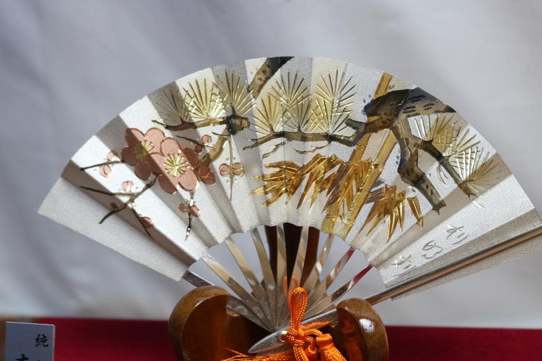 末広置物 純銀製 置物　現状品渡し