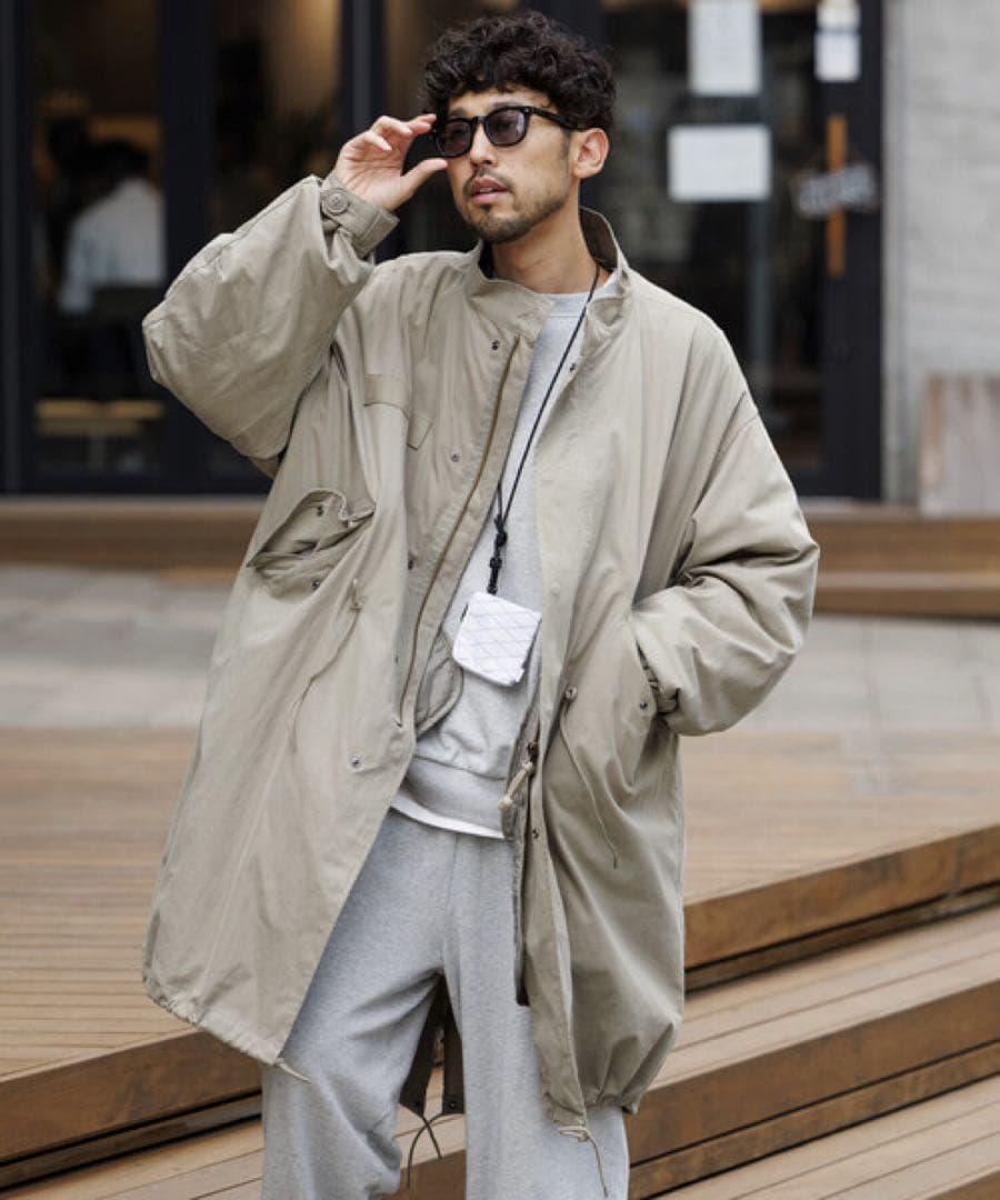 FREAK'S STORE フリークスストア モッズコート Lサイズ　ベージュ