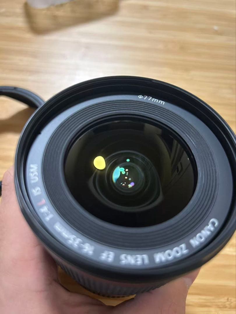 美品Canon EF 16-35mm f4L IS USM の広角ズームレンズ