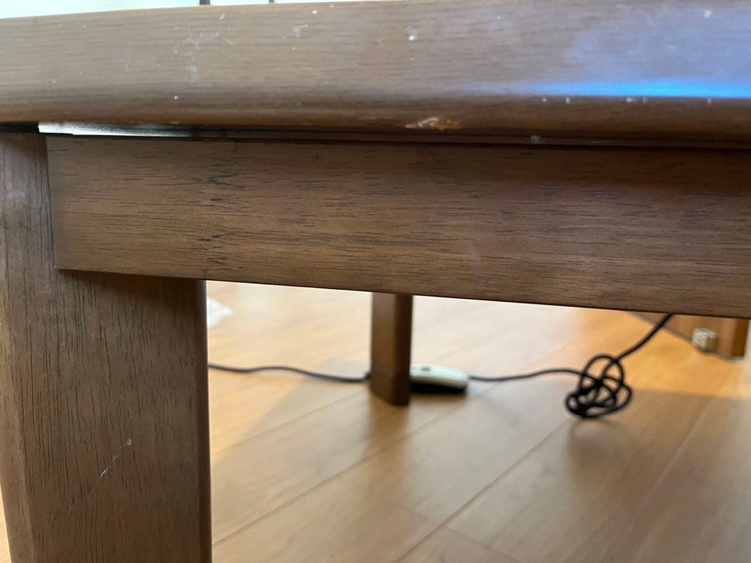 ykO直接取引限定もしくは着払い　こたつ　約104×75 高さ約5㎝調整可