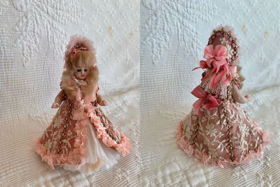 ※ réservé※ロココ装飾プレゼンテーションボックスミニョネットビスクドール