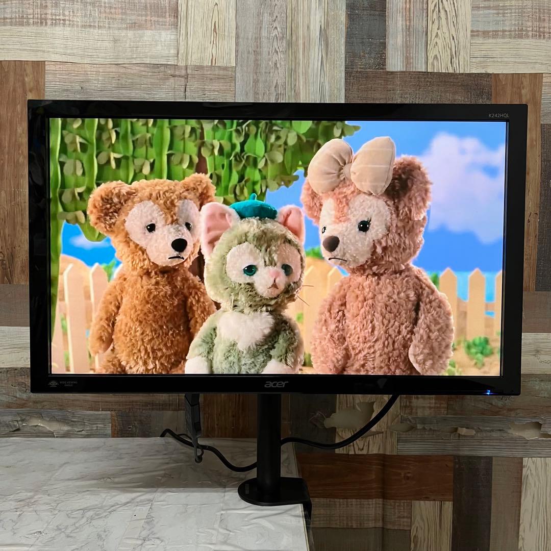 即日受渡❣️全国送料込3年前購入acerフルHD24型液晶モニターアームスタンド付