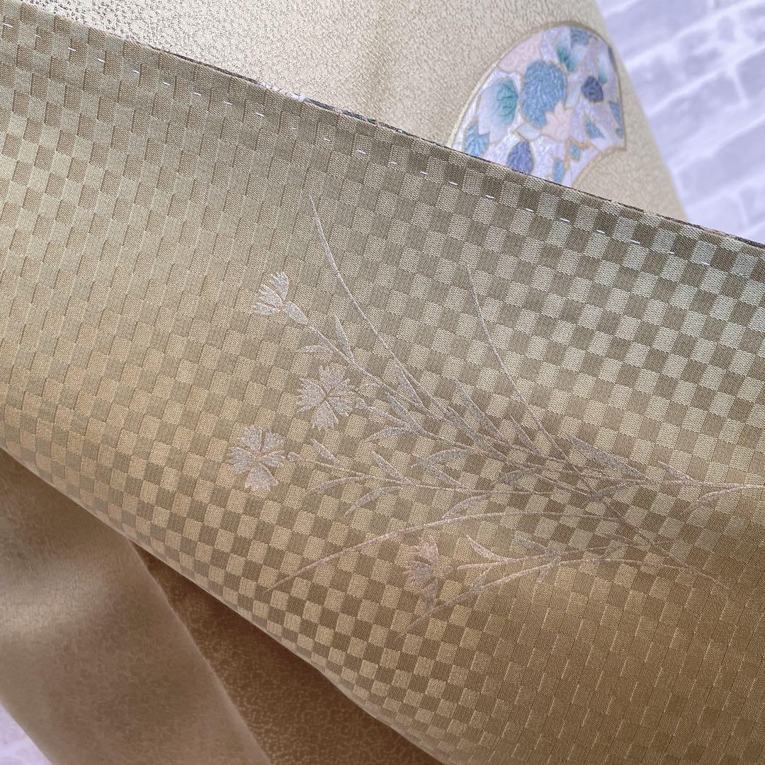 訪問着　フルセット　地紙　熨斗　綸子　金彩加工　入学式　卒業式　七五三　H2