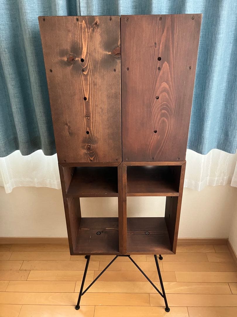 1セット　組み立て自由　ラック　シェルフ　マガジンラック　4個　1ベース