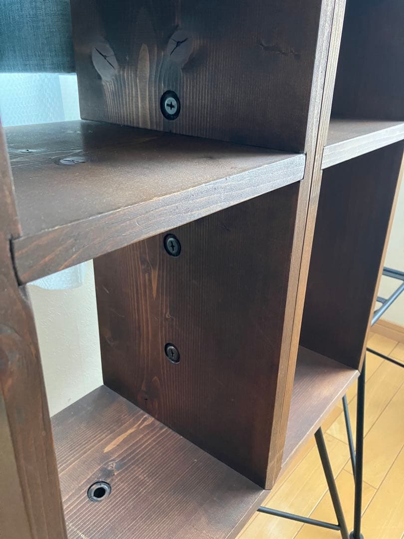 1セット　組み立て自由　ラック　シェルフ　マガジンラック　4個　1ベース