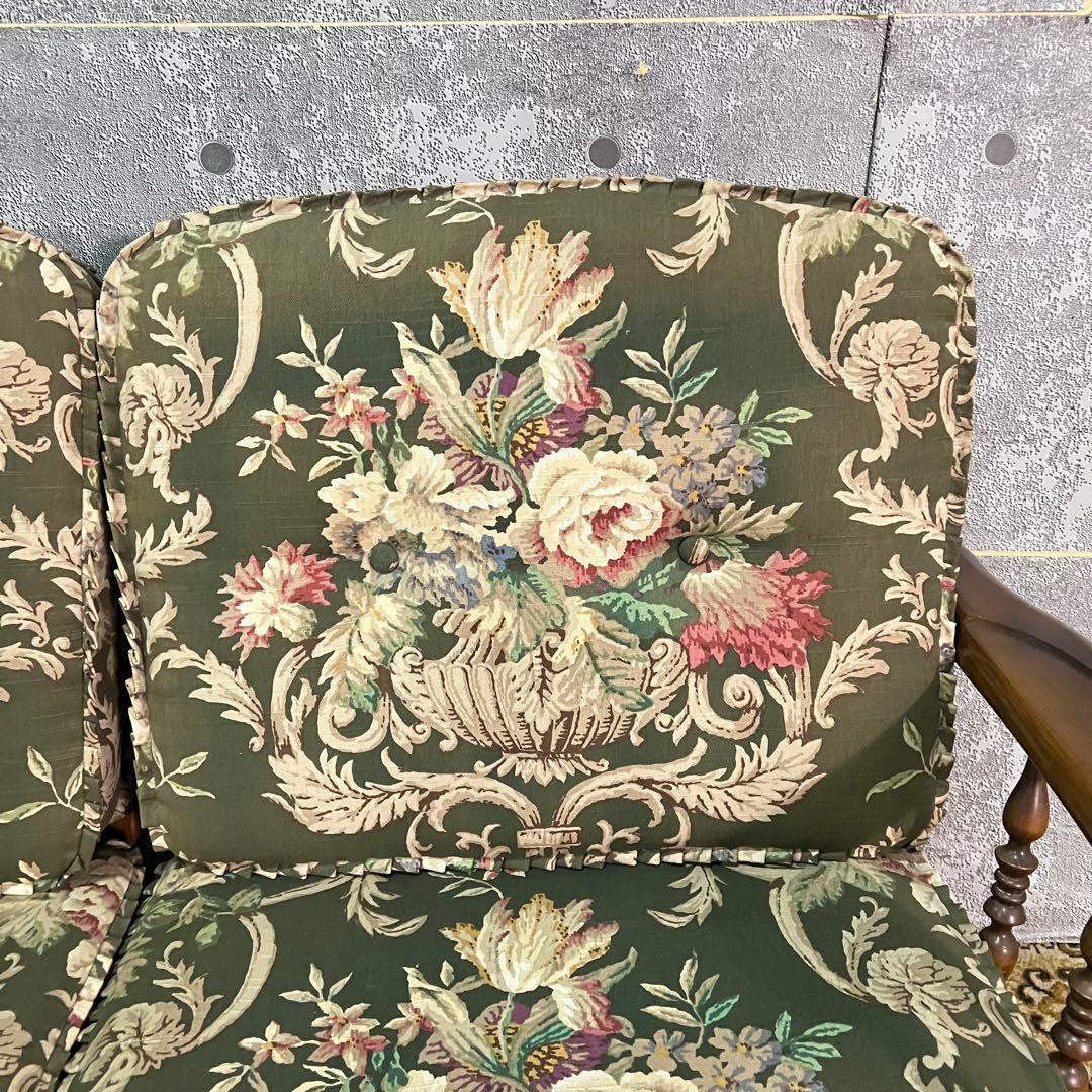 ꧁カリモク家具 karimoku꧂2人掛けセパレートアームソファ リビングチェア