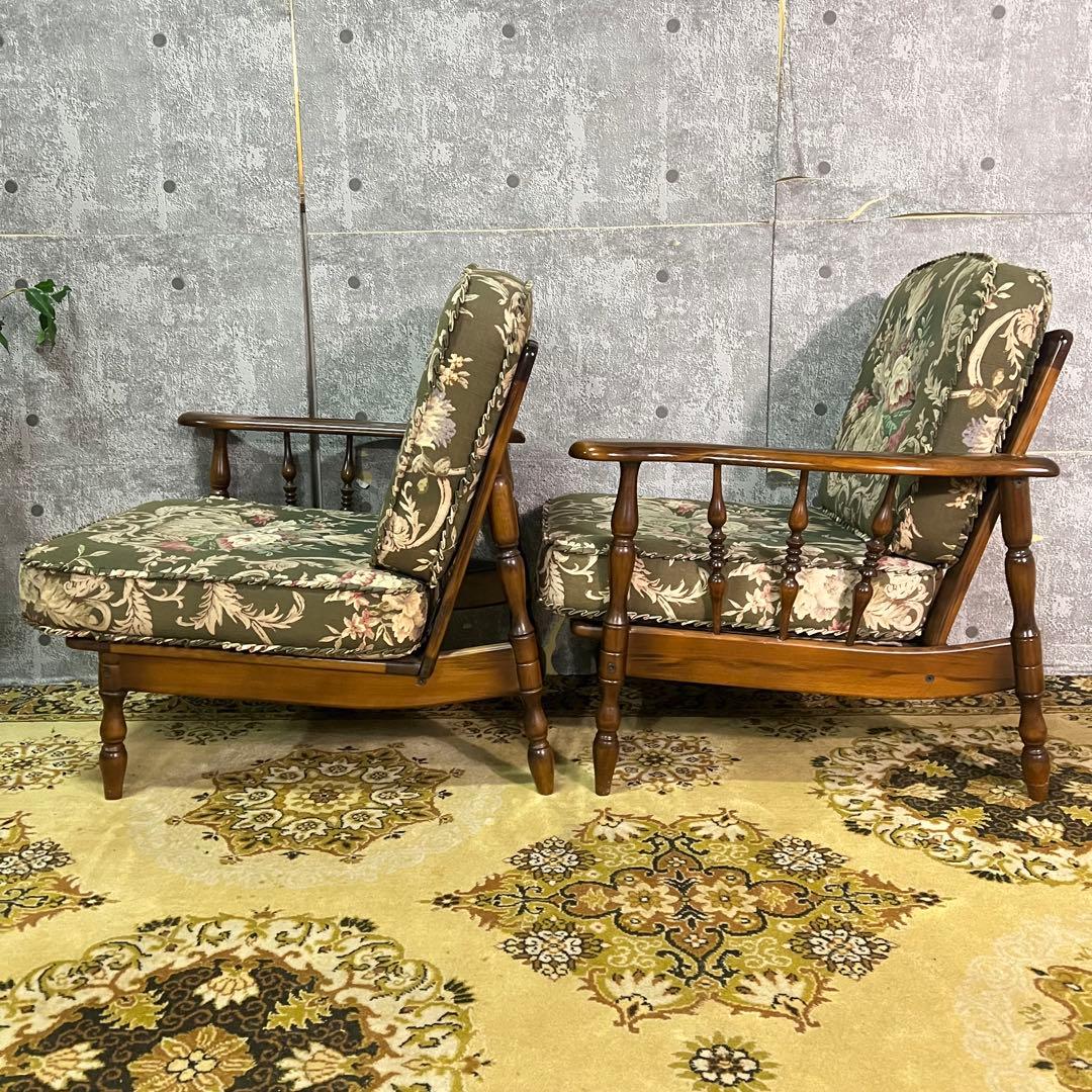 ꧁カリモク家具 karimoku꧂2人掛けセパレートアームソファ リビングチェア