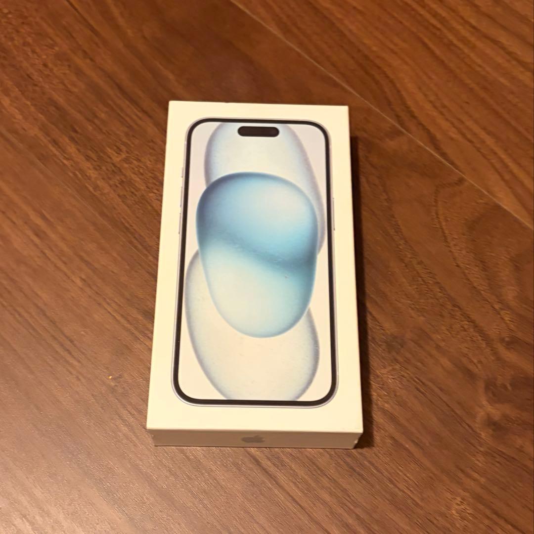 iPhone 15 ホワイト（ブルー）本体 箱付き