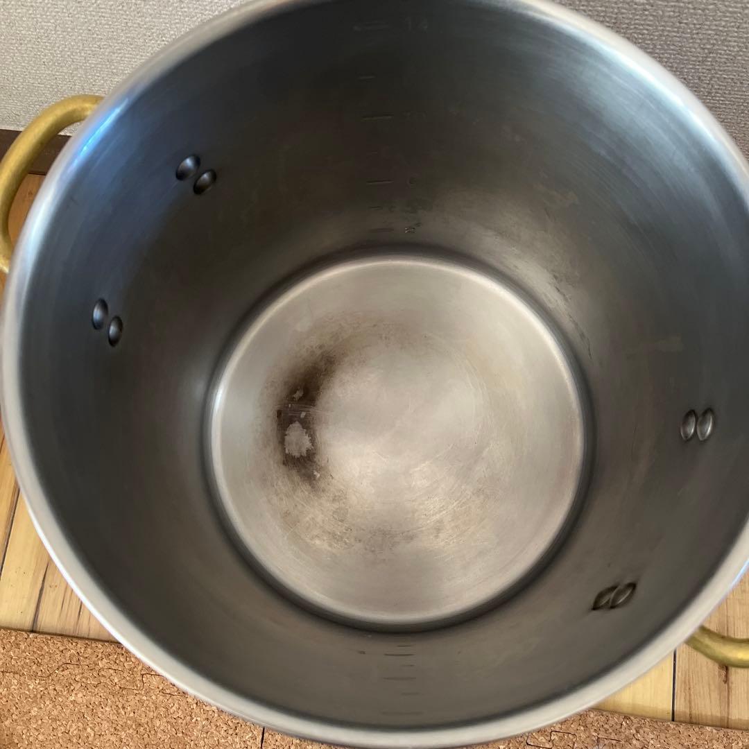 中尾アルミ製作所KINGDENJ 寸胴鍋　セット　20ℓ 15ℓ IH ガス