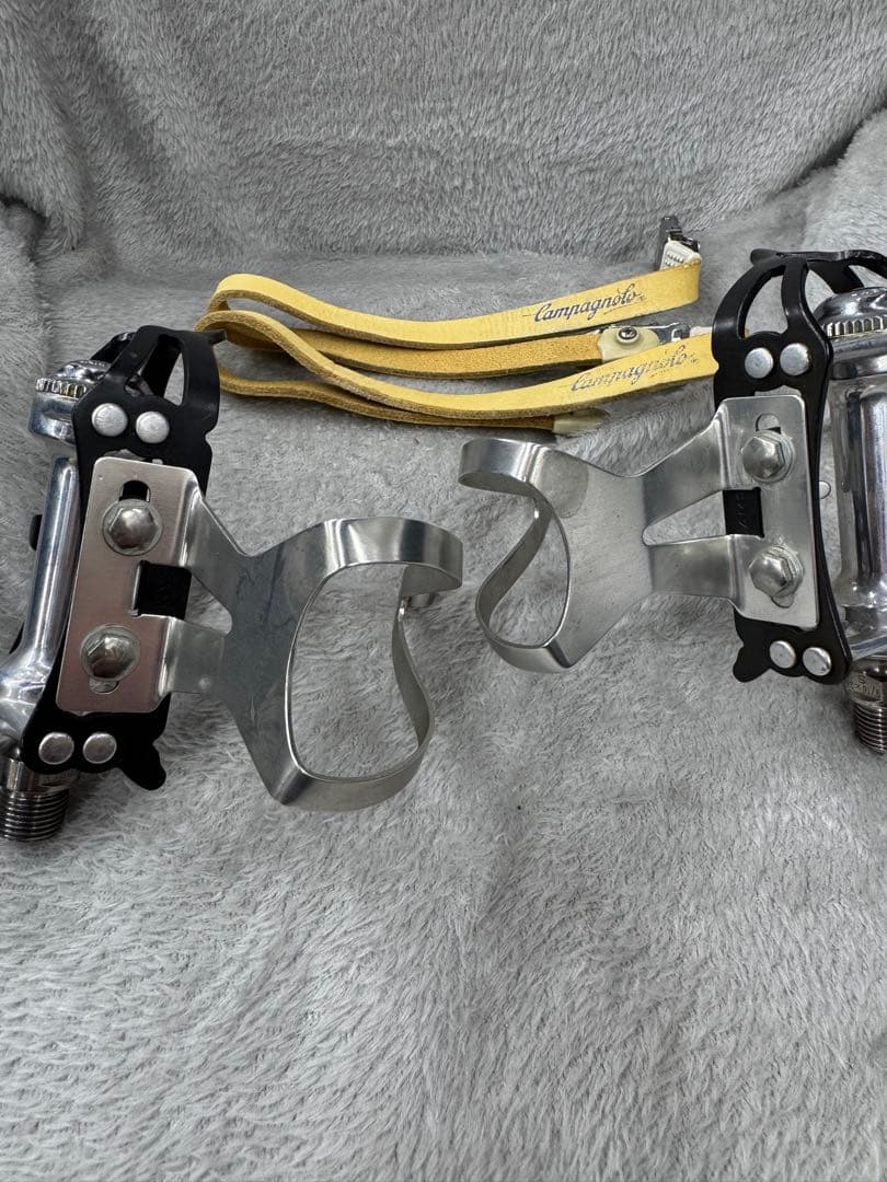 Campagnolo カンパニョーロ トゥークリップ付きペダル　ストラップ付属