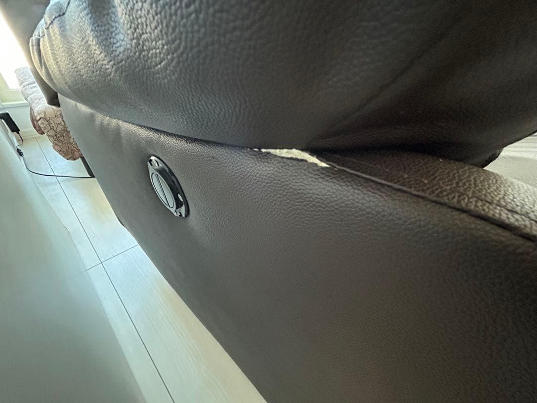 YAMAZEN 電動リクライニングソファ ダークブラウン