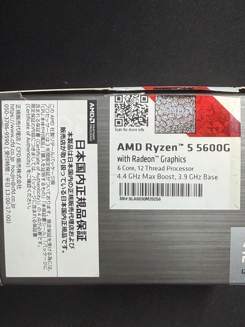 CPU AMD Ryzen 5 5600G CPU Socket AM4