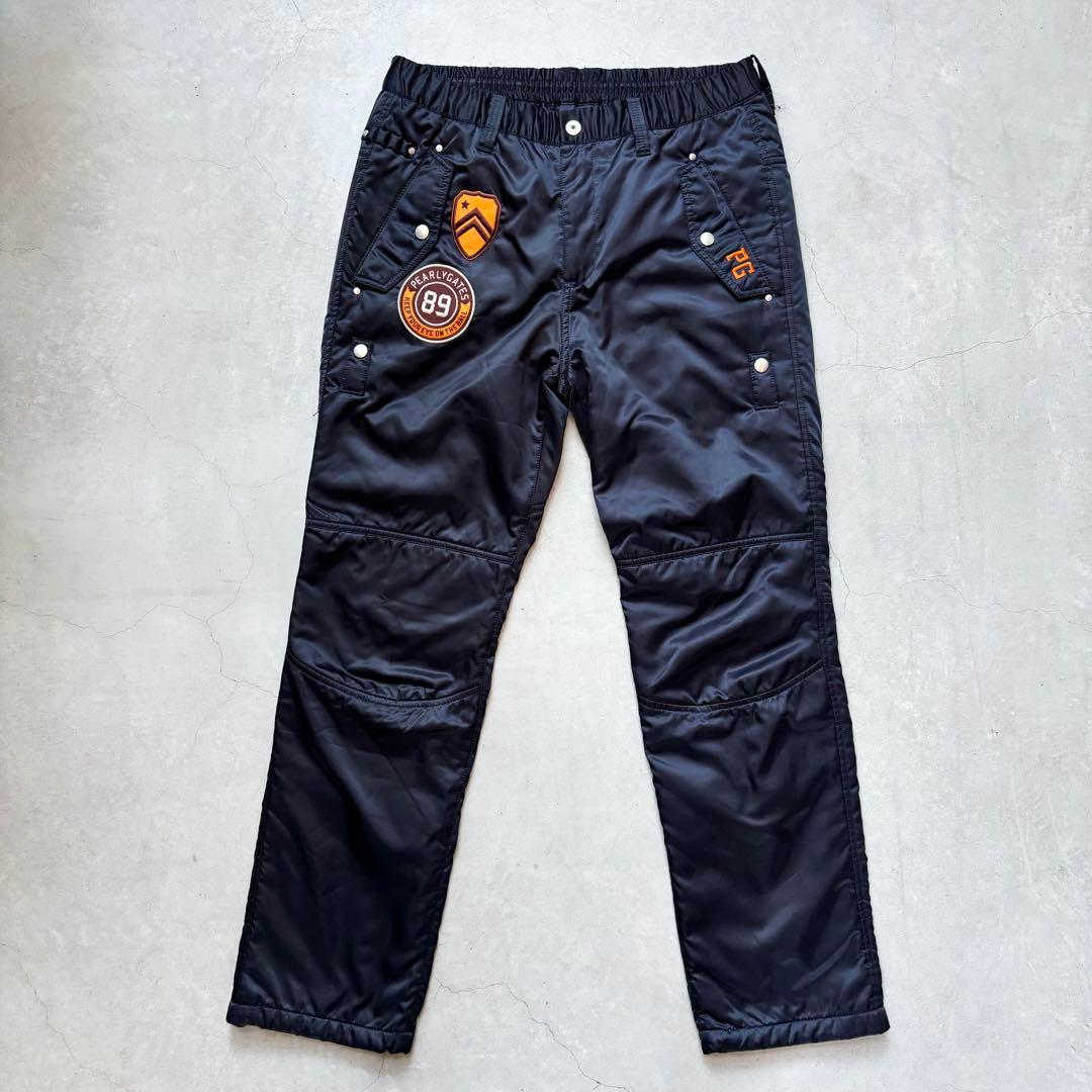 【極美品】PEARLEY GATES パーリーゲイツ 中綿ナイロンパンツ ロゴ