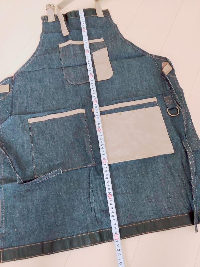 1点限定✨デニムエプロン 美容師 作業用 職人 男女可 カフェエプロン