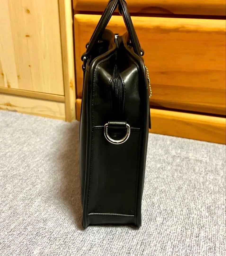 【限定お値下げ中⭐️美品】coach 黒 レザー 2WAY ビジネスバッグ