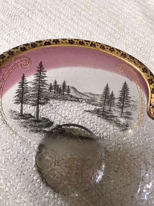 ドーム　風景とロレーヌ十字文鉢　お値下げ‼️