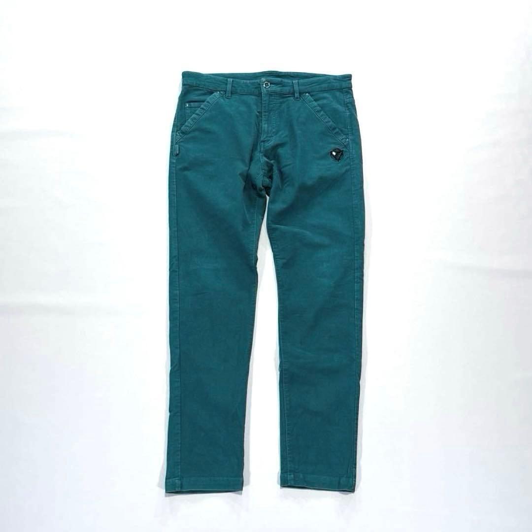 パーリーゲイツ　6/LL 30周年記念　ロングパンツ　大きいサイズ　グリーン系