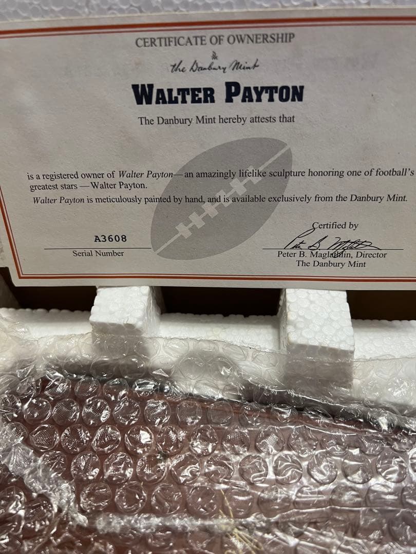 【超レア】ウォルター・ペイトン(シカゴ・ベアーズ#34）NFLダンバリーミント社