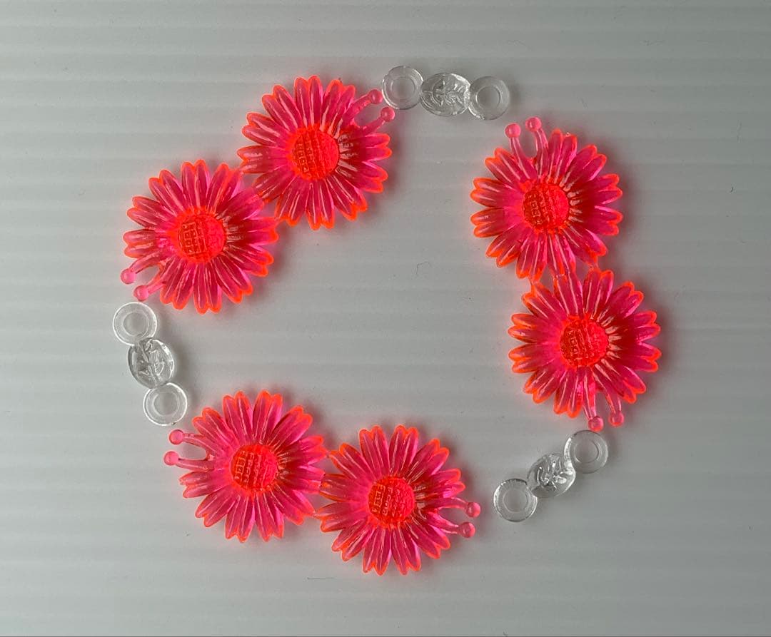 昭和レトロ　グリコ　おまけ　お花のブレスレット　箱つき　未使用　スポロガム