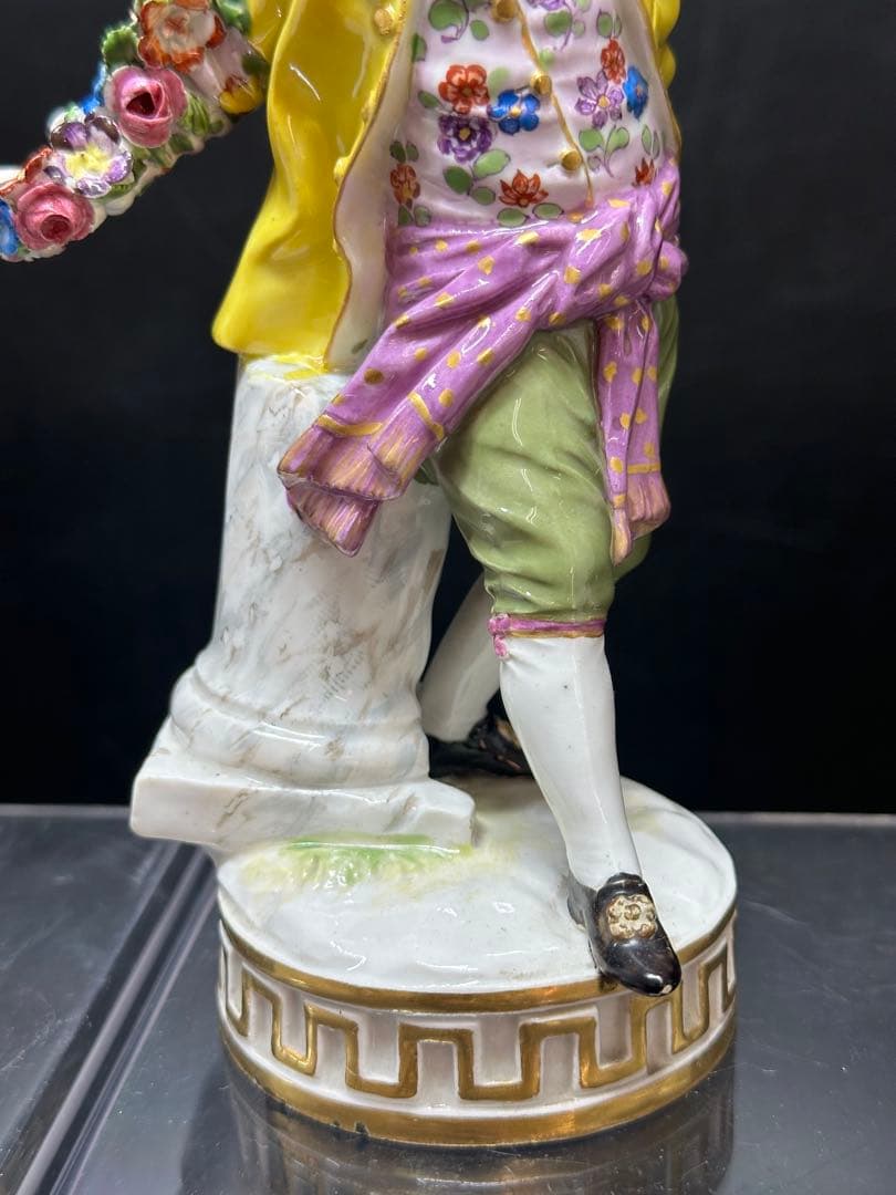 マイセン　ガーデナーの恋人たち　高さ17cm トエカ　東ゆ7-0317⭐︎2F