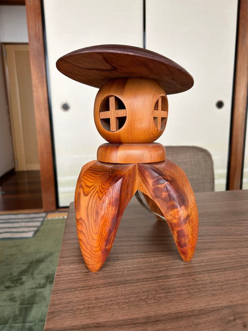 屋久杉　木製ランプ
