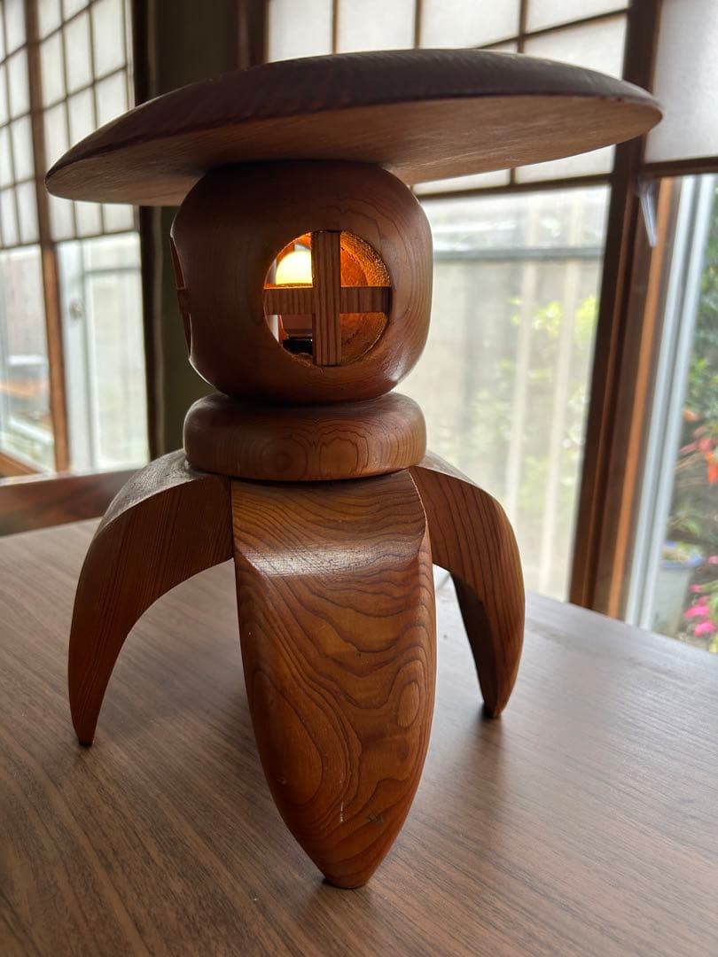 屋久杉　木製ランプ