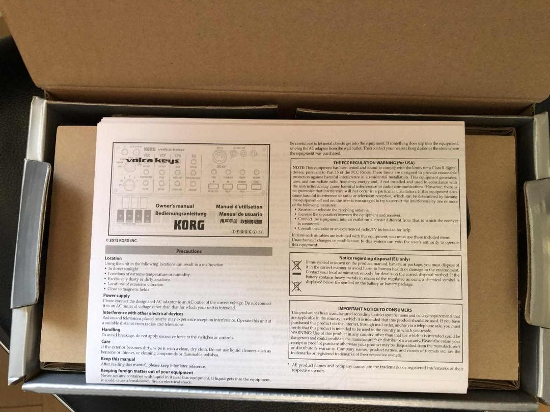 KORG Volca Keys・アナログ シンセサイザー・ACアダプター付き