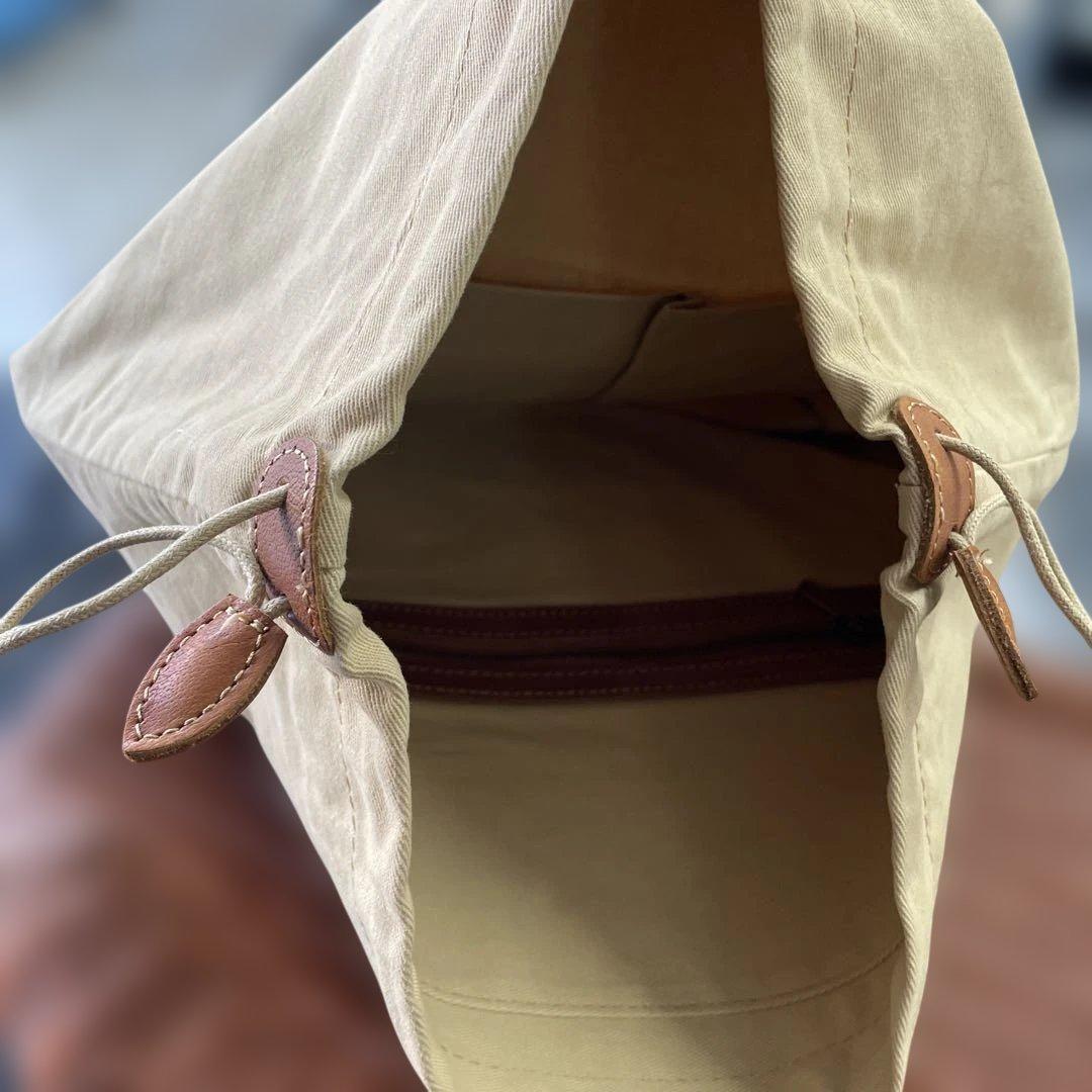 本革　リアルレザーカゴバッグ　 ブラウン インナーバック付き