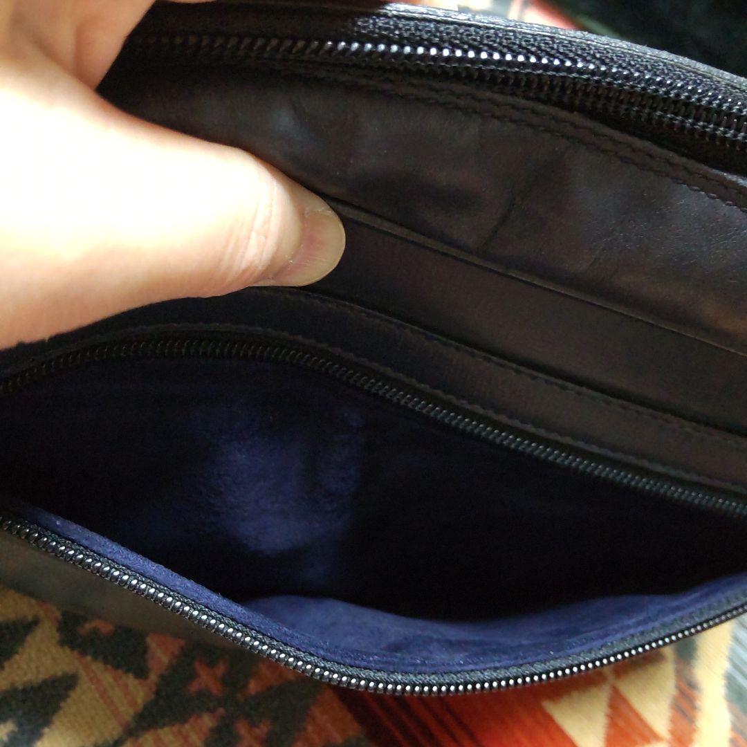 オールドGUCCI ネイビー ショルダーバッグ