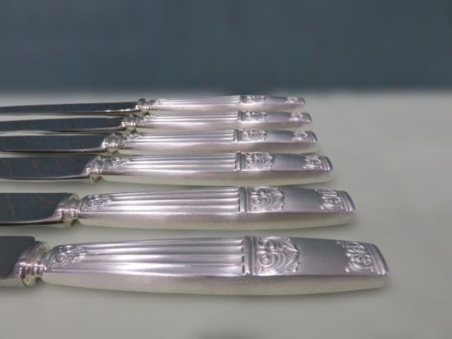 ラッキーウッド　ロッキンガム　未使用　保管品　18本セット　洋白銀　当時物　希少