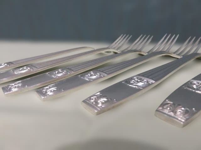 ラッキーウッド　ロッキンガム　未使用　保管品　18本セット　洋白銀　当時物　希少