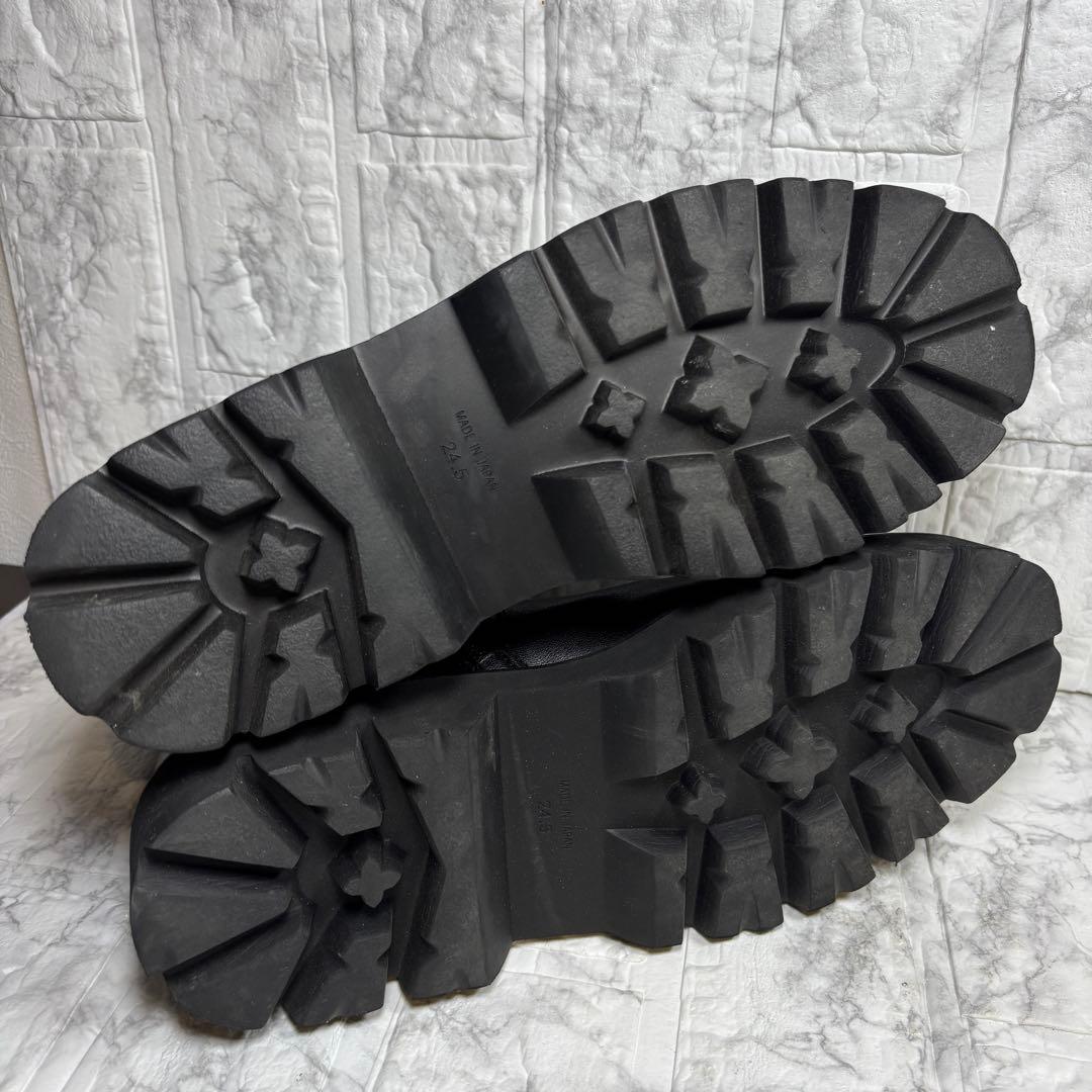 【美品】卑弥呼 ヒミコ サイドジップ トラックソール ブーツ 24.5