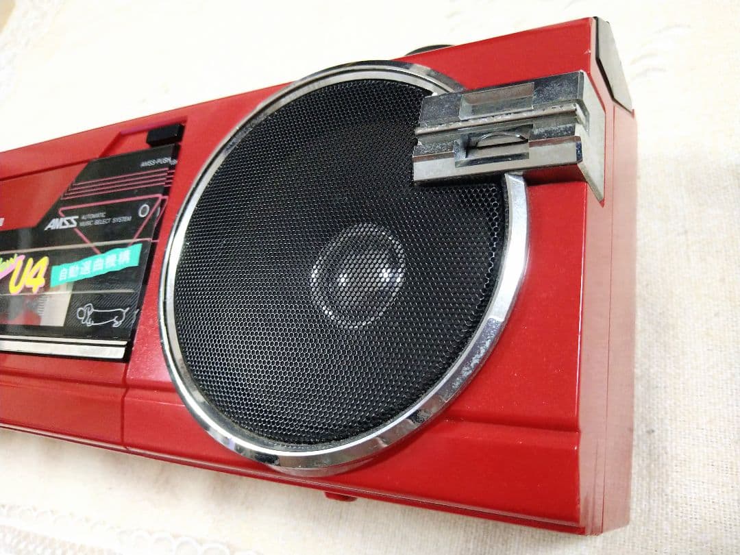 SANYO ラジカセ MR-U4SA レッド サンヨー