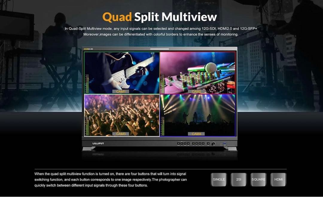 LILLIPUT Q31-8K 31.5インチ 監督　撮影モニター 8K SDI