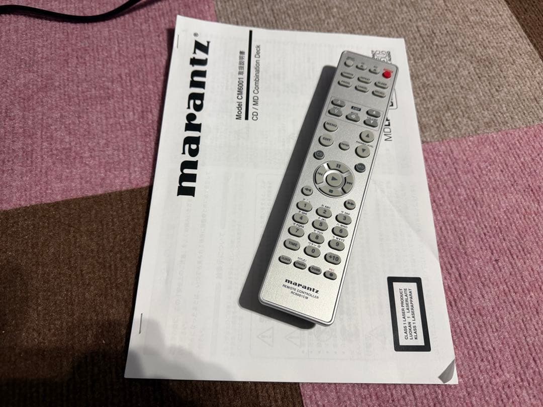 動作品　Marantz CM6001 CD/MD リモコン付き　マランツ