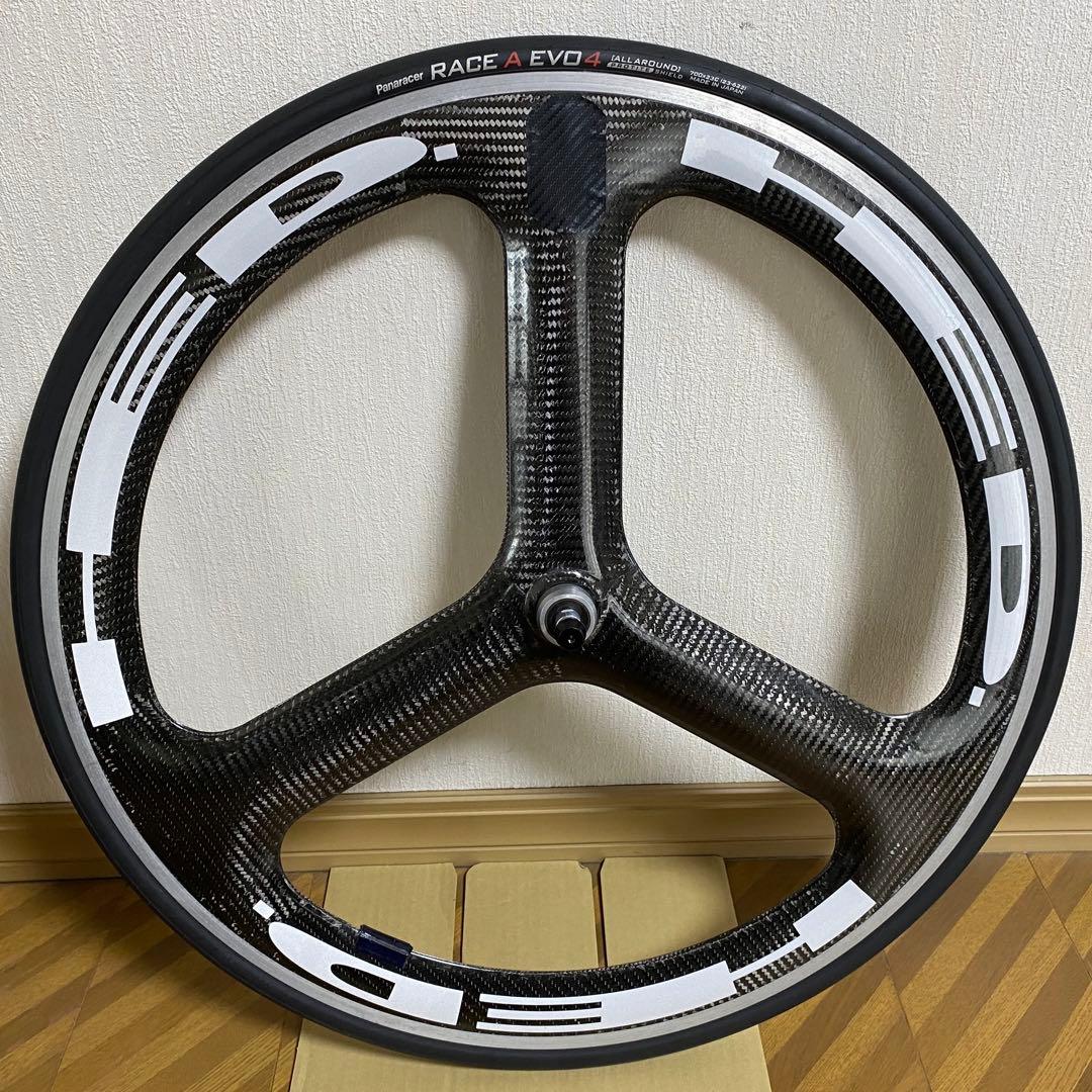 HED カーボンバトンホイール トラック用　ピストバイク　フロント用