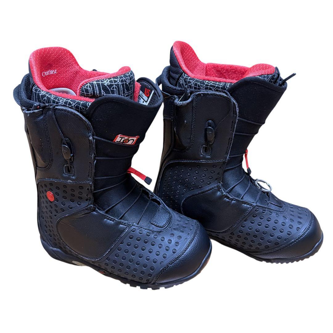 【名作】BURTON ION メンズ 27cm ハイエンドブーツ 赤黒 US9