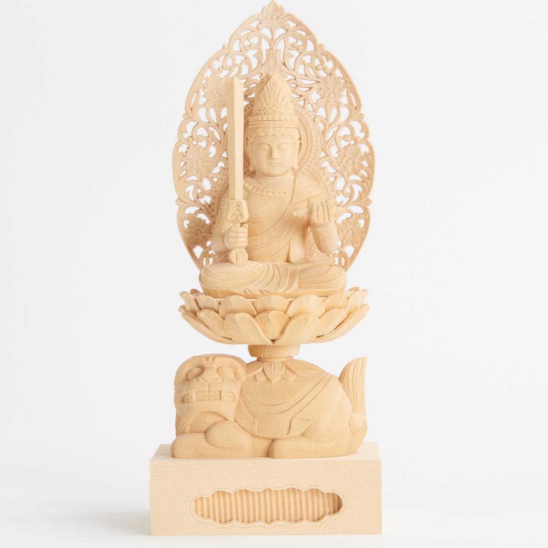 桧　２.５寸　文殊菩薩　＃０５３