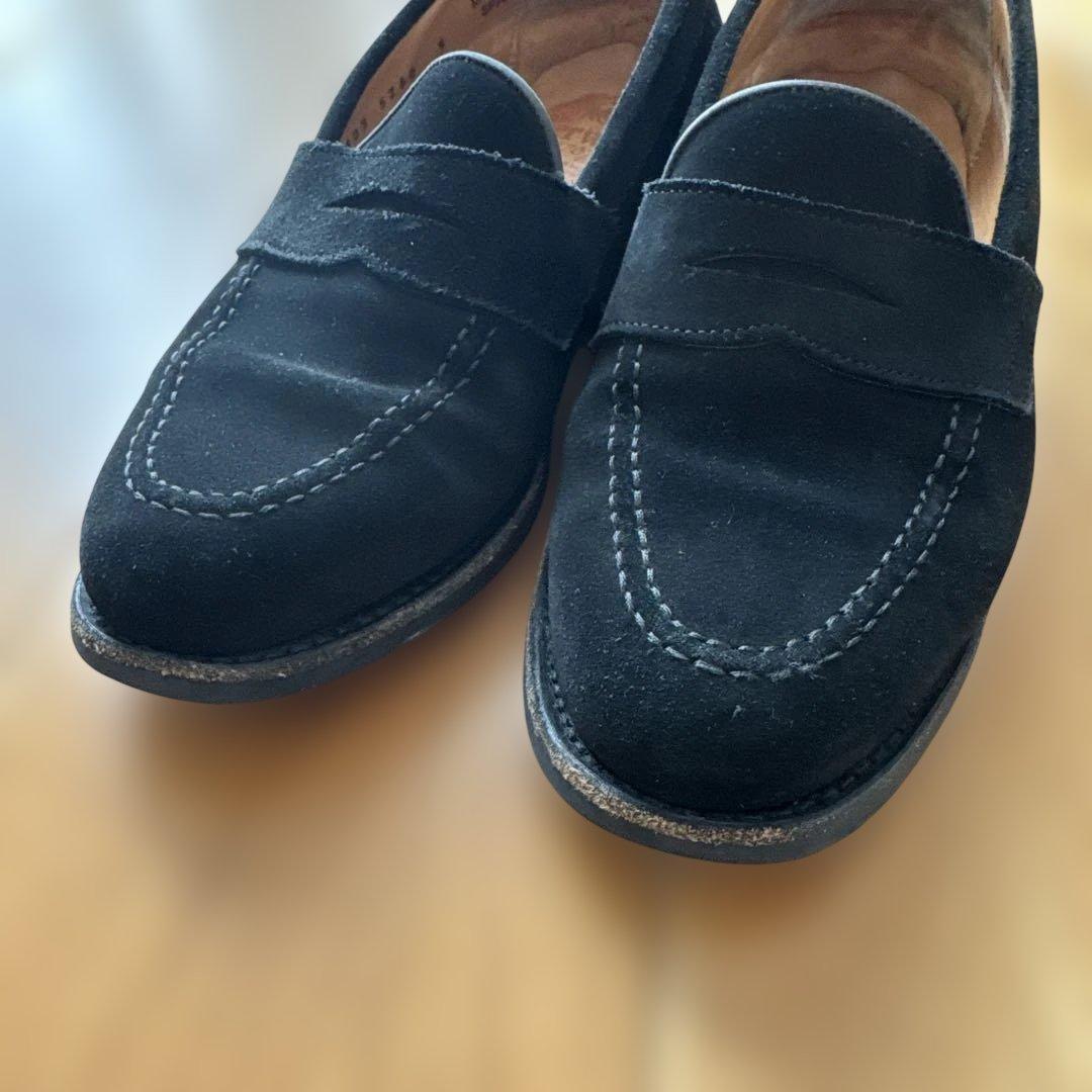 ローファー　Berwick 1707 黒 スエード ローファー 5