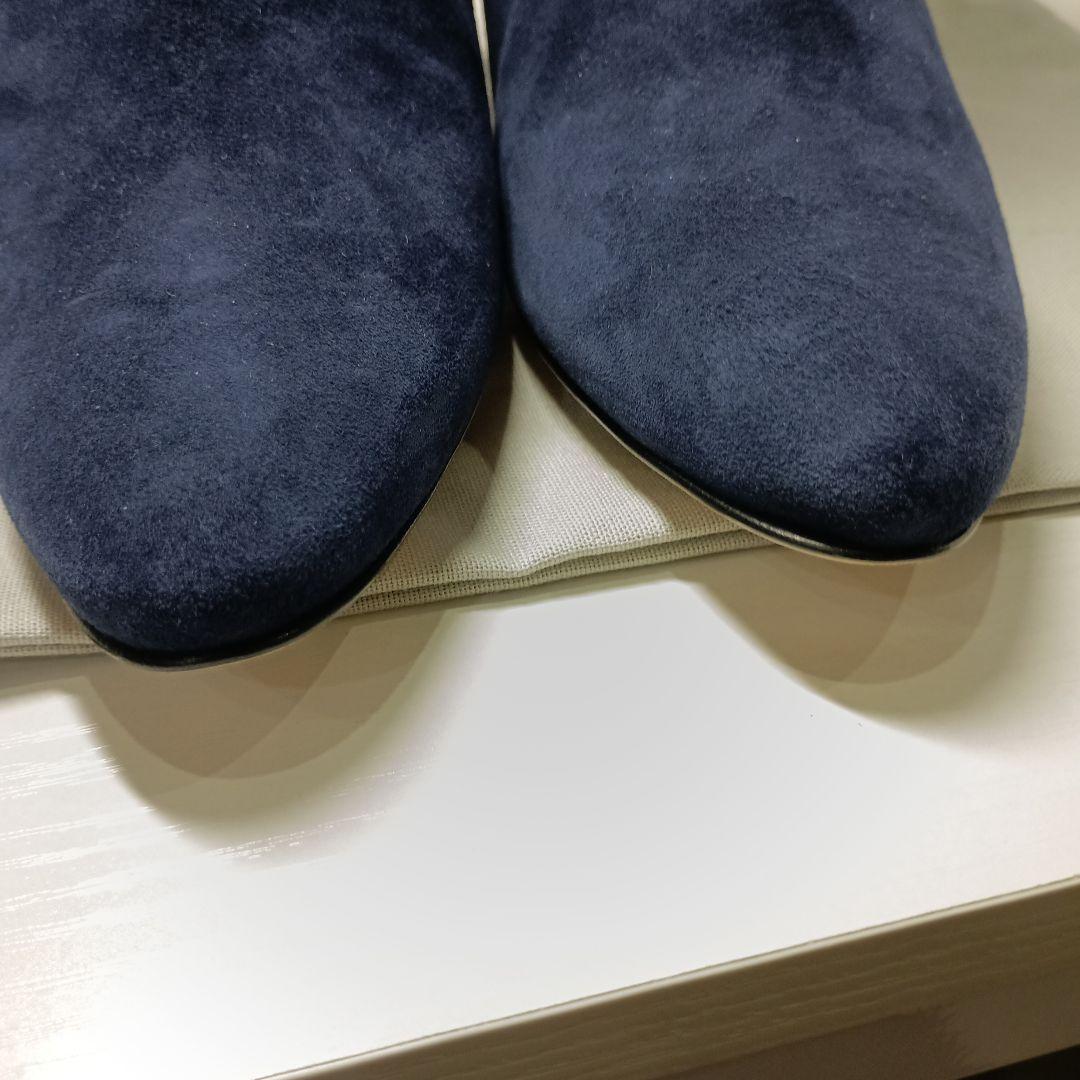 美品　MANOLO BLAHNIK ネイビー スエード ブーツ 39