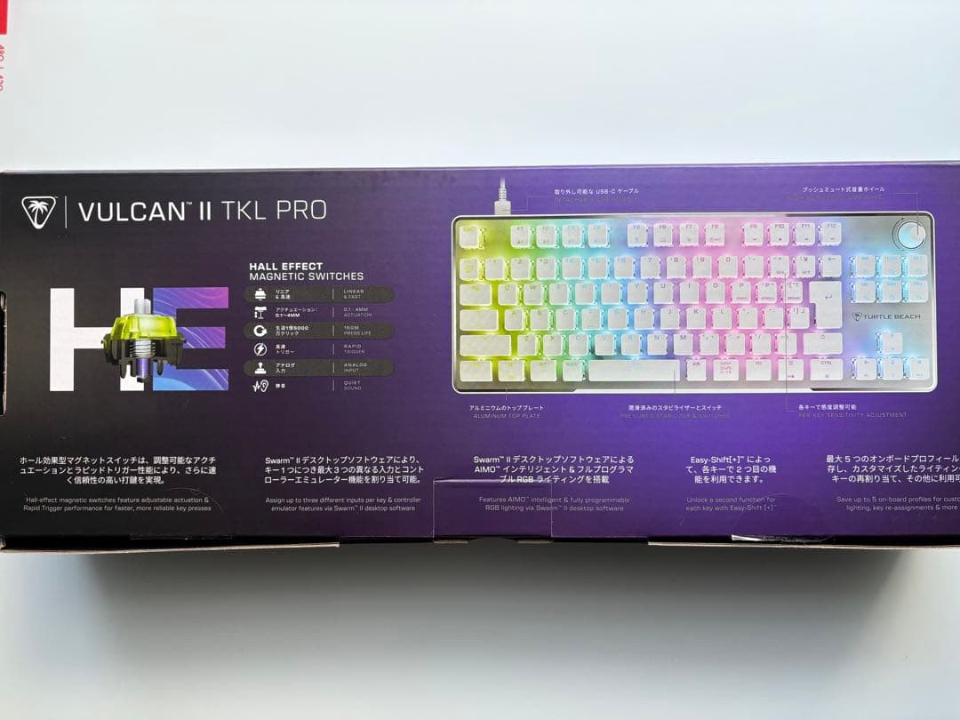 キーボード Turtle Beach VULCAN II TKL PRO White