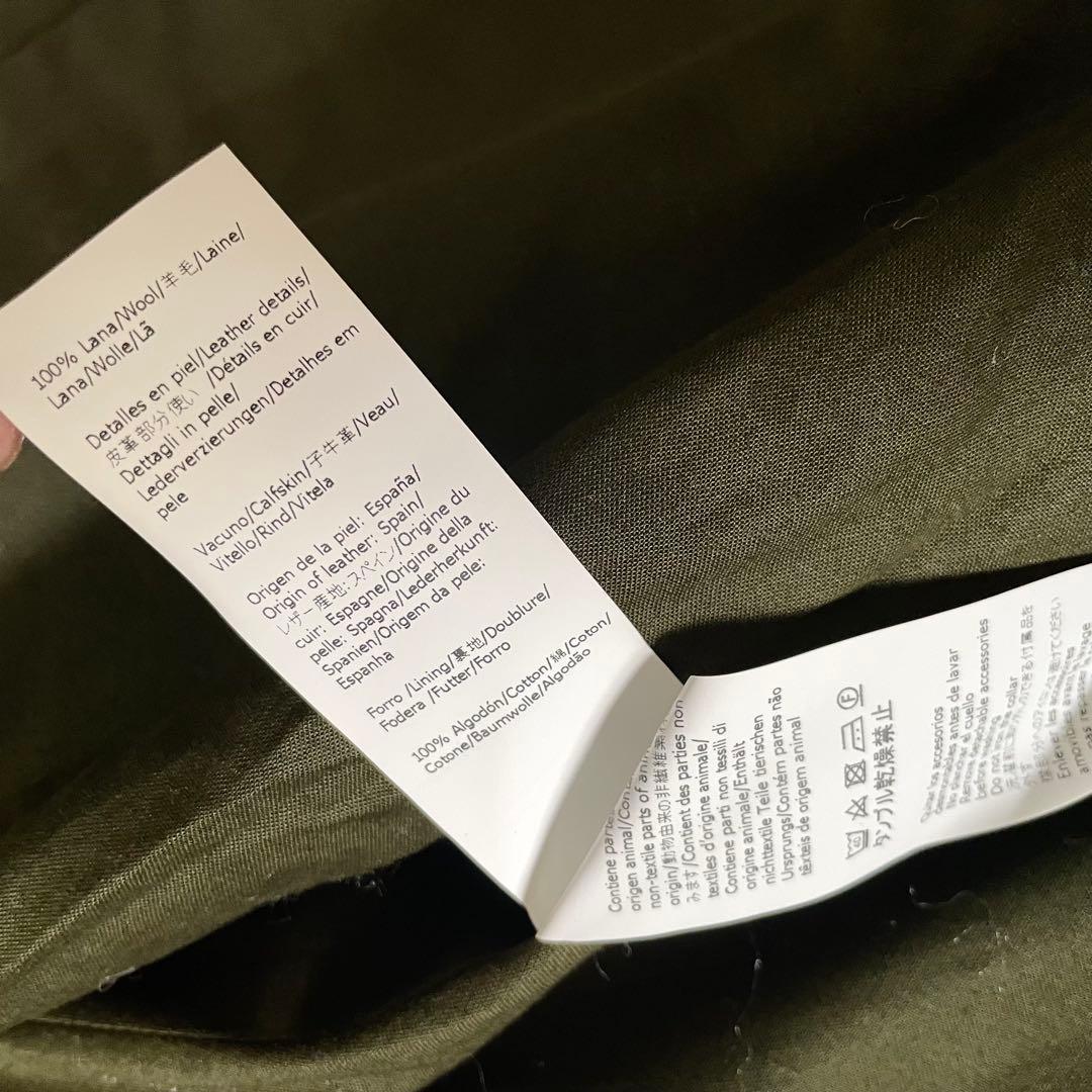 美品★ロエベ　ハウンドトゥース カラージャケット　ケープコート　32 襟着脱可