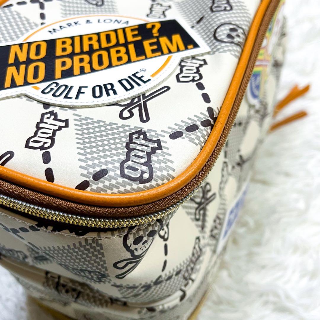 極美品 近年モデル マークアンドロナ シューズバッグ モノグラム 豪華ワッペン