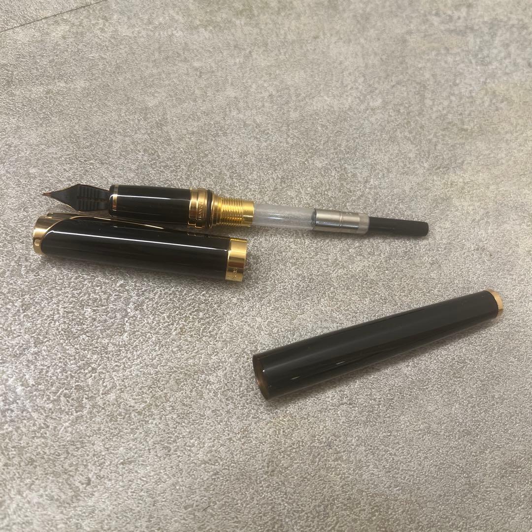 WATERMAN レタロン　ペン先18K 黒 万年筆 フランス製