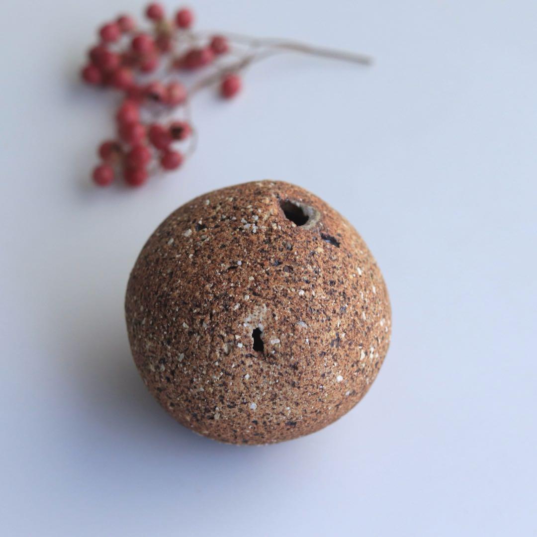 ☆岩田圭介　穴窯花入　花器　オブジェ　アート作品