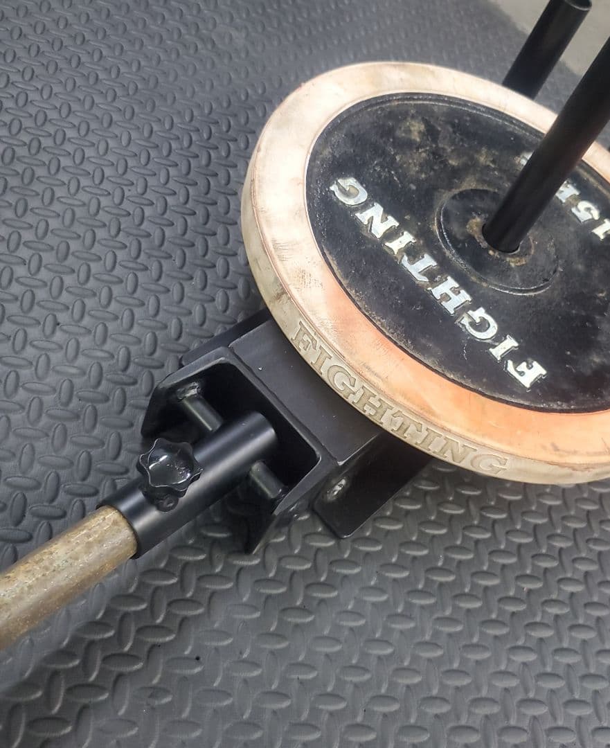 Tバーロウトレーニングプレートサポート+ストレートバーサポート28mmプレート